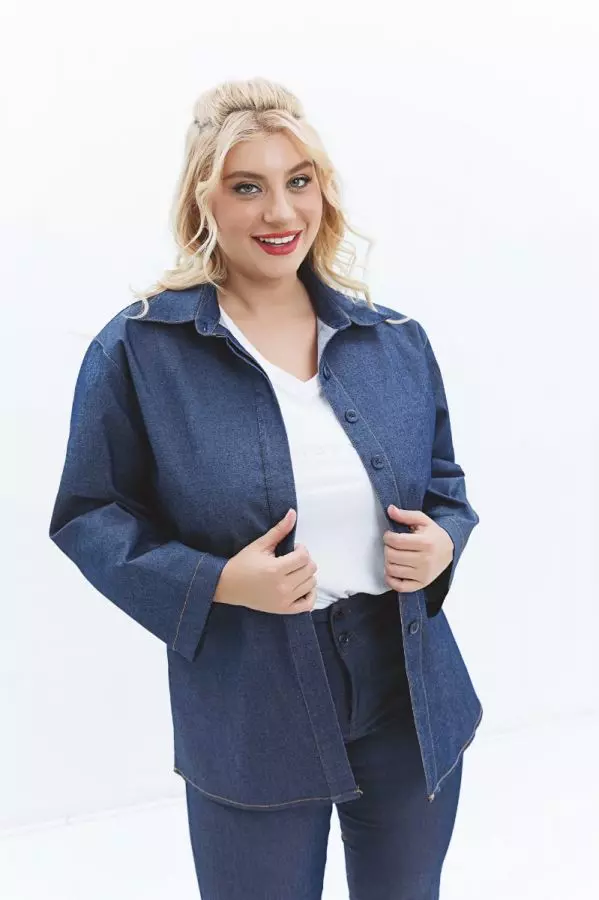 Jean Jacket σε denim blue χρώμα