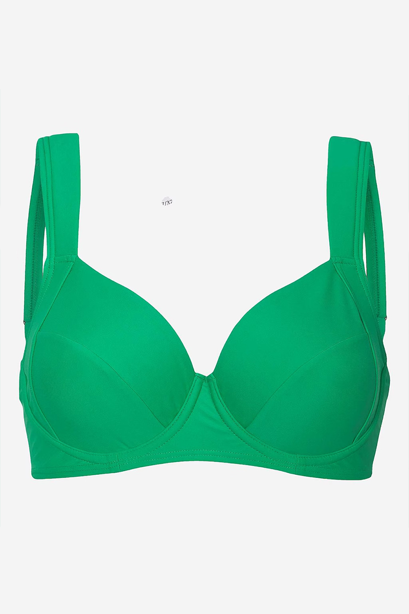  Bikini-top με μπανέλα σε πράσινο χρώμα 2025