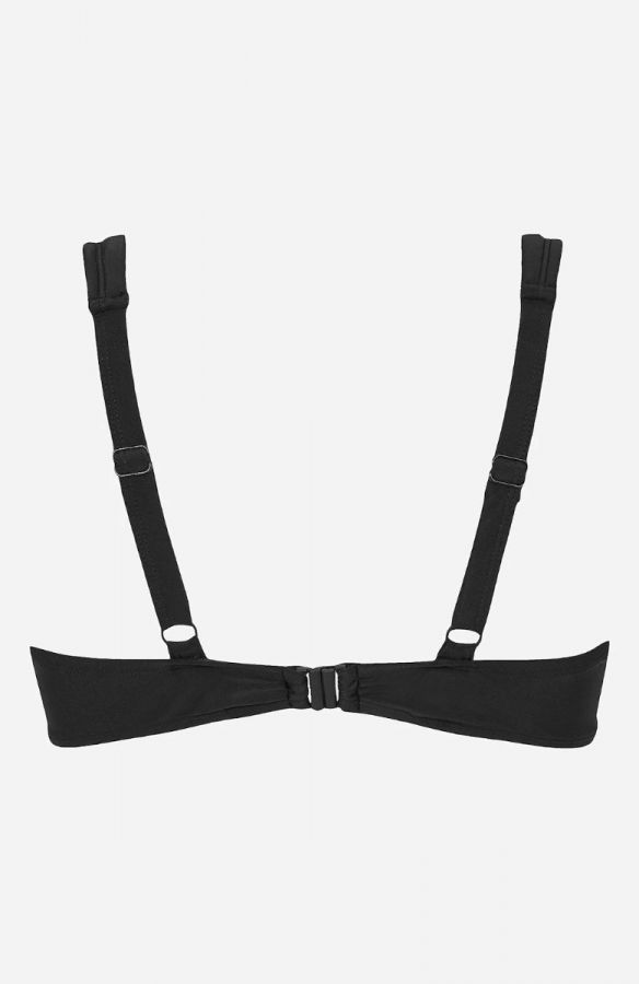 Bikini-top με μπανέλα σε μαύρο χρώμα 1xl,2xl,3xl,4xl,5xl