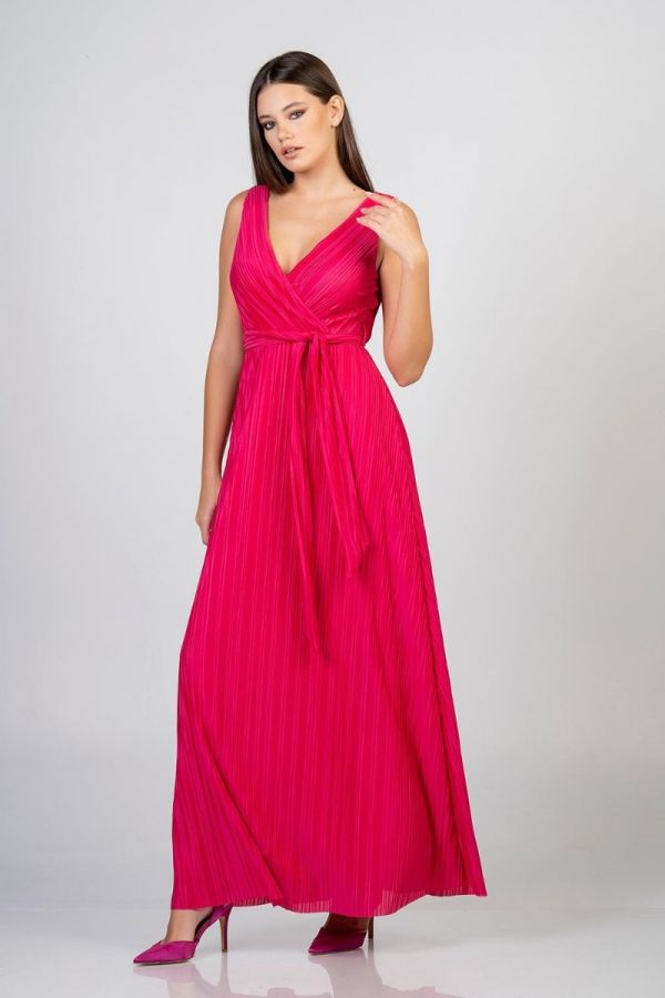 Maxi φόρεμα με glitter σε ίντιγκο χρώμα 