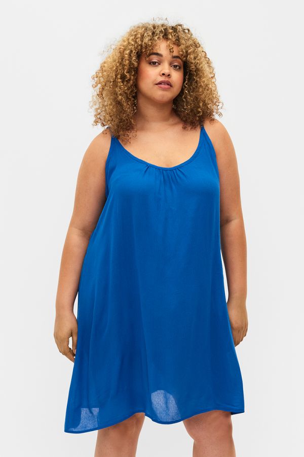 Midi φόρεμα με στρογγυλή λαιμόκοψη σε ρουά χρώμα 1xl 2xl 3xl 4xl 5xl 