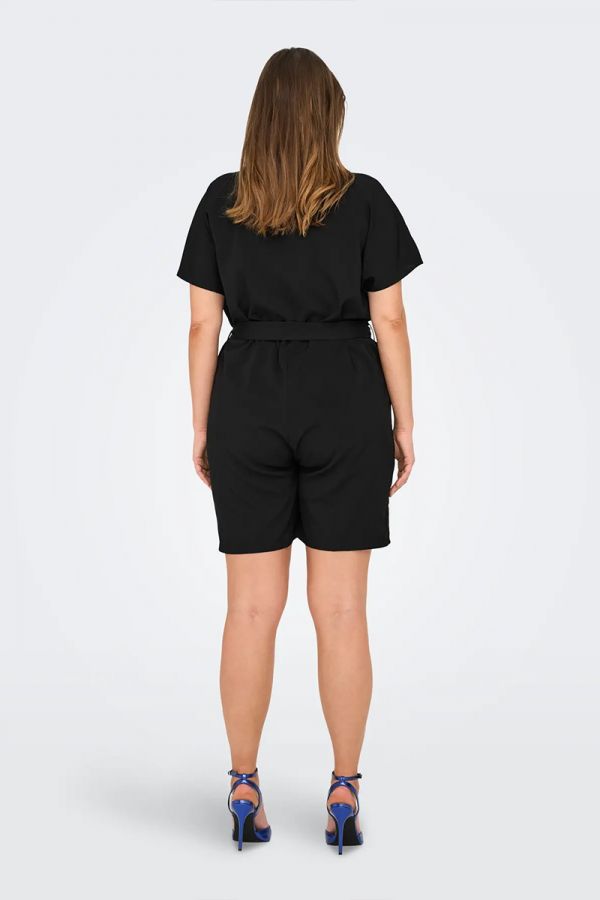 Ολόσωμη φόρμα shorts σε μαύρο χρώμα