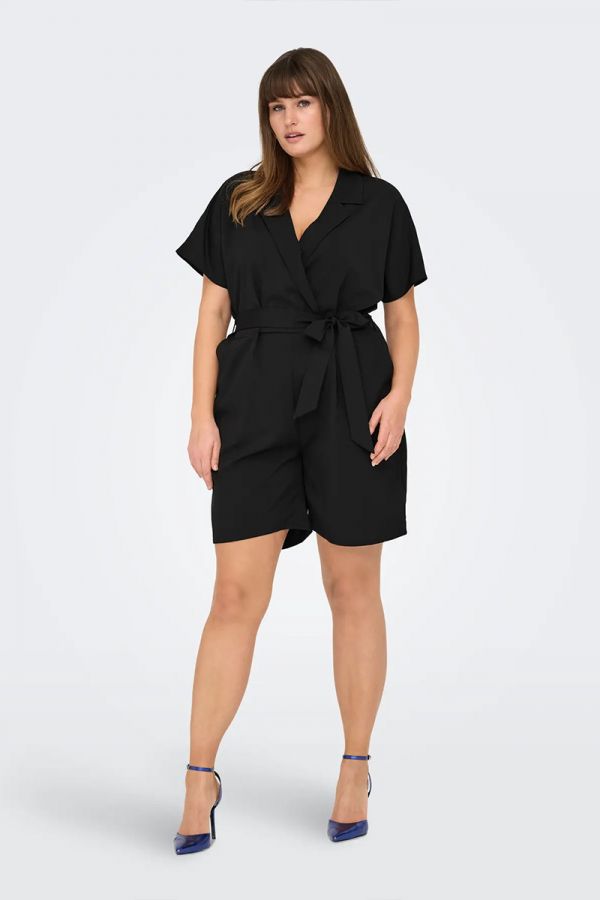 Ολόσωμη φόρμα shorts σε μαύρο χρώμα