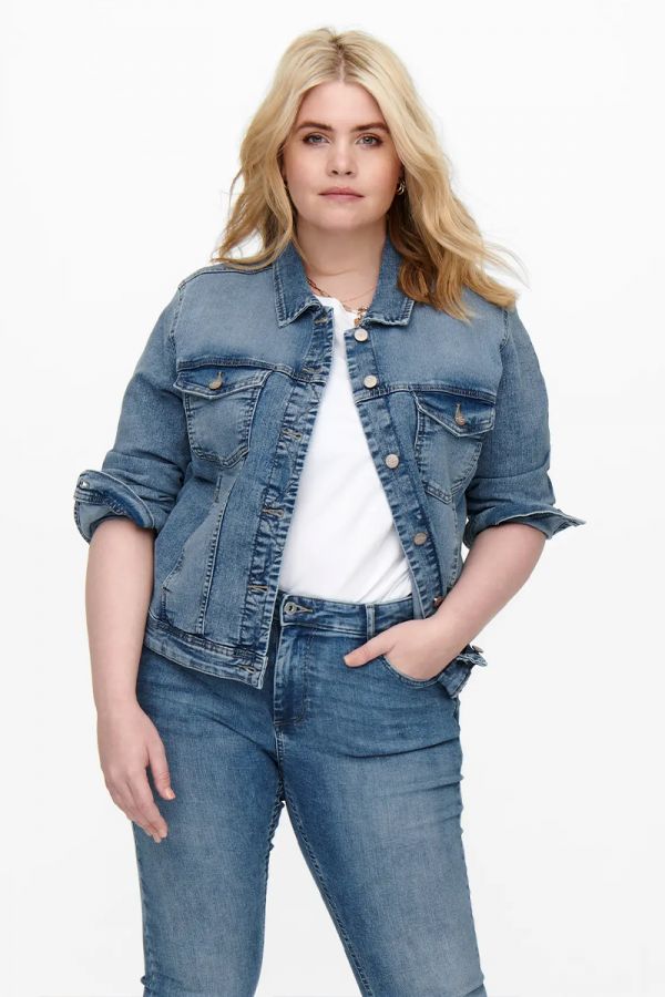 Jean jacket σε denim light blue χρώμα 