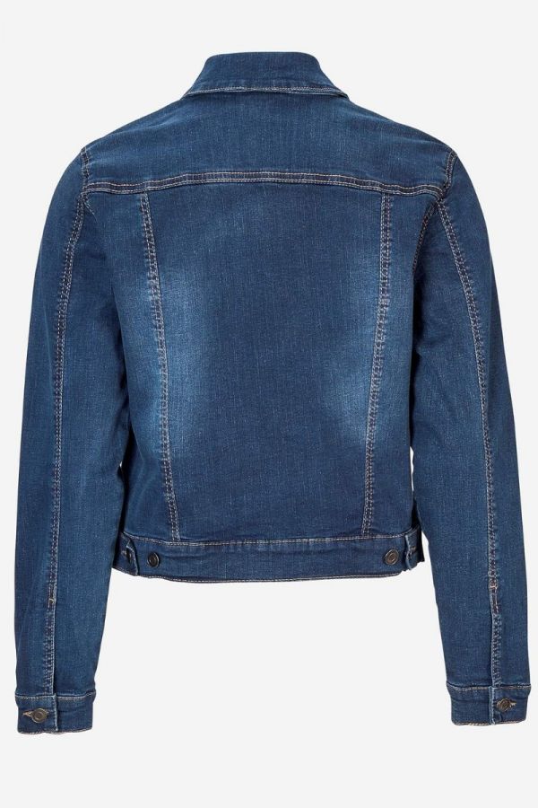 Jean Jacket με τσέπες μπροστά σε denim blue χρώμα