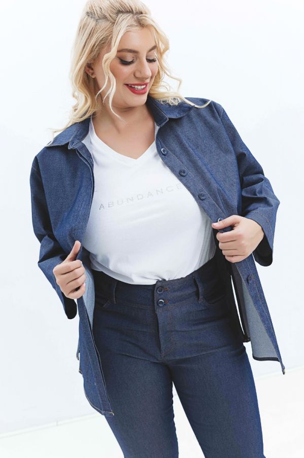 Jean Jacket σε denim blue χρώμα