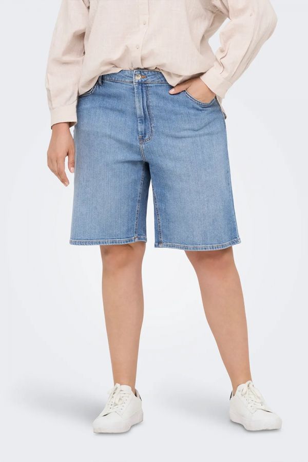 Jean βερμούδα σε denim light blue χρώμα
