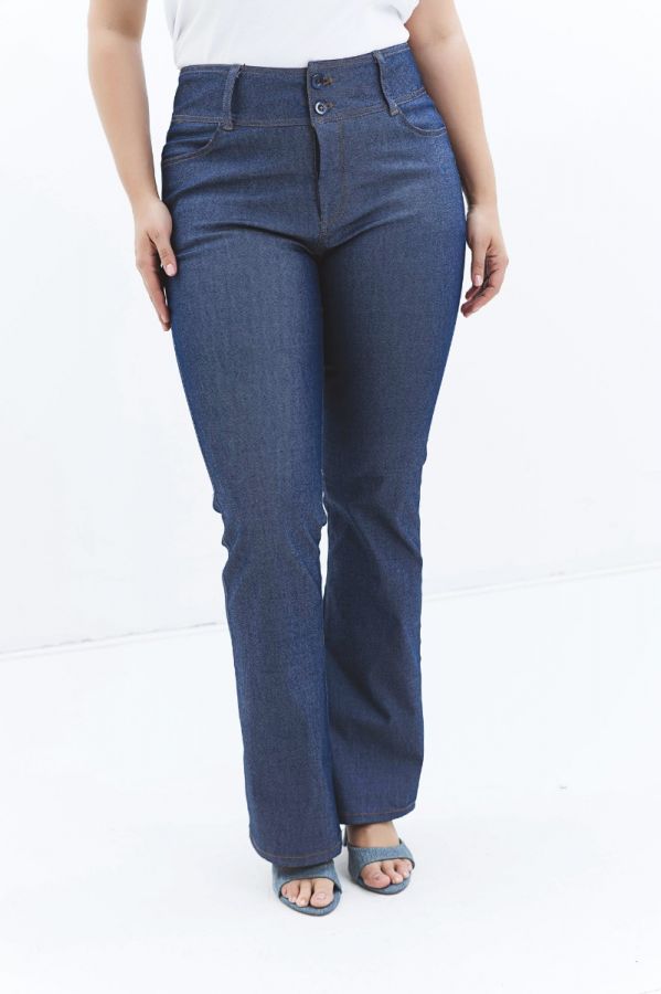 Καπαρντίνα παντελόνι τύπου jean σε denim blue χρώμα