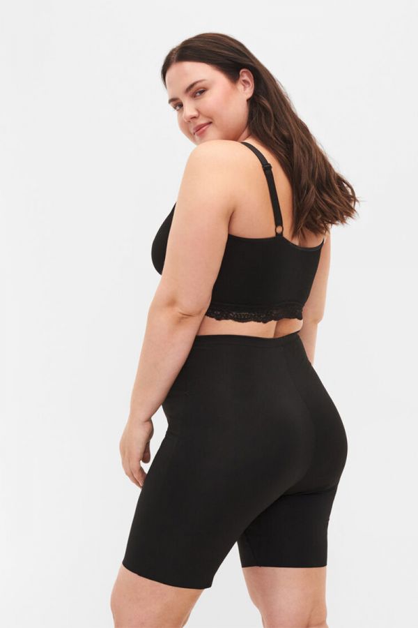 Light shapewear με ποδαράκι σε μαύρο χρώμα 1xl 2xl 3xl 4xl 5xl 