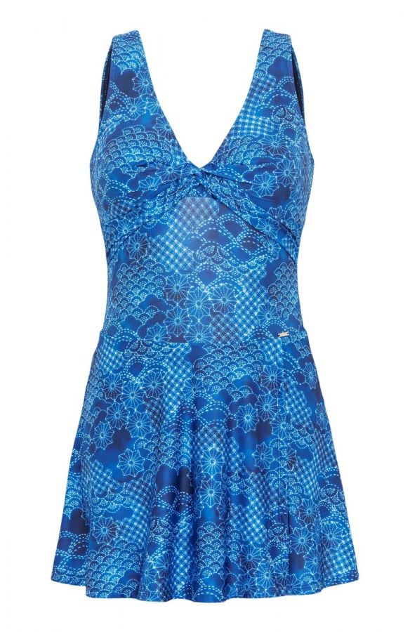 Μαγιό-φόρεμα σε μπλε χρώμα
