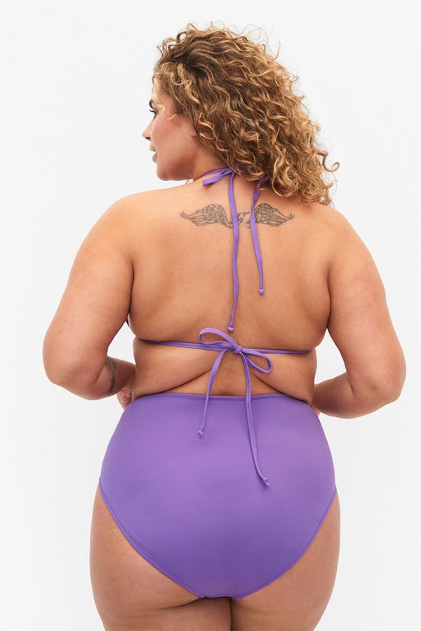 Ψηλόμεσο bikini-slip σε λιλά χρώμα 1xl 2xl 3xl 4xl 5xl 