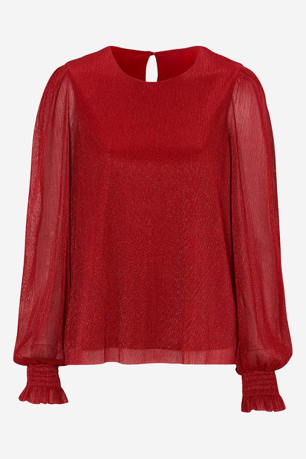 Μπλούζα με glitter σε κόκκινο χρώμα 1xl,2xl,3xl,4xl,5xl