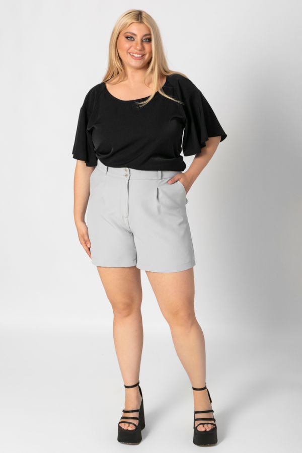 Μπλούζα με raglan μανίκι σε μαύρο χρώμα