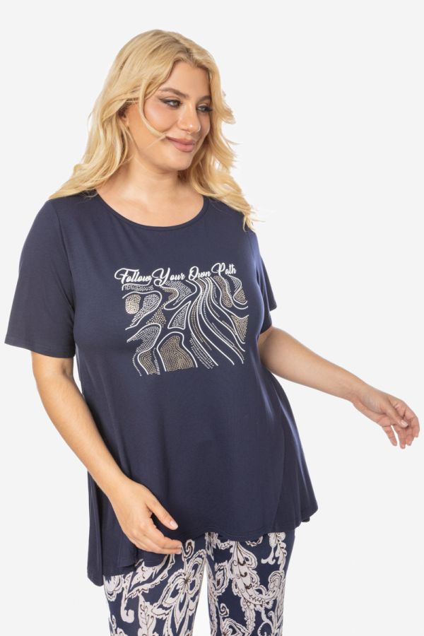 T-shirt με τύπωμα 
