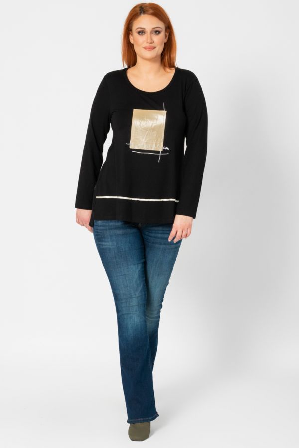 Μπλούζα με τύπωμα 'This Girl' σε μαύρο χρώμα  1xl,2xl,3xl,4xl,5xl
