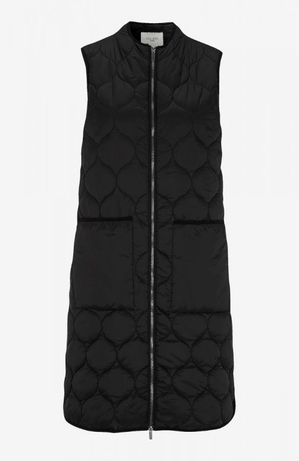 Αμάνικο μπουφάν με μεγάλες τσέπες σε μαύρο χρώμα 1xl,2xl,3xl,4xl,5xl