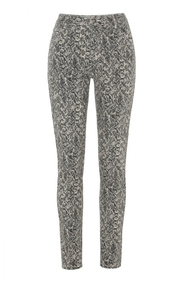 Slim snake print ελαστικό παντελόνι