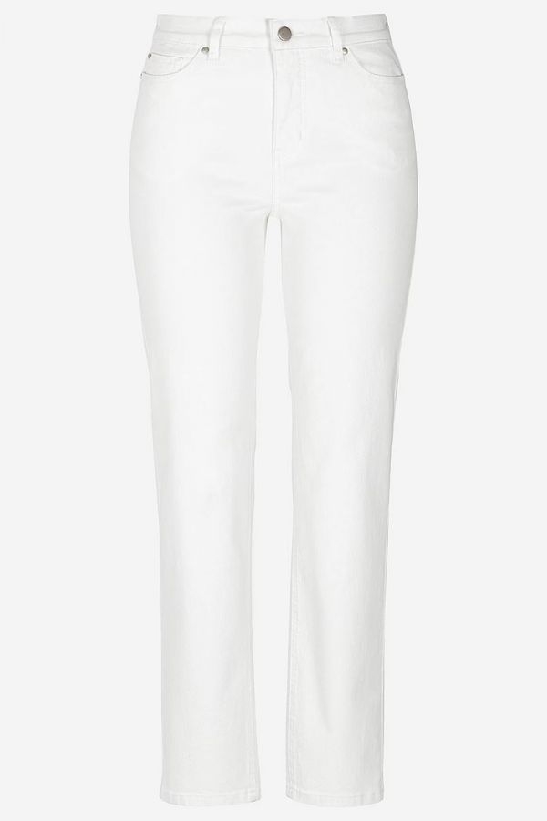 Ελαστικό jean παντελόνι 7/8 σε denim white χρώμα