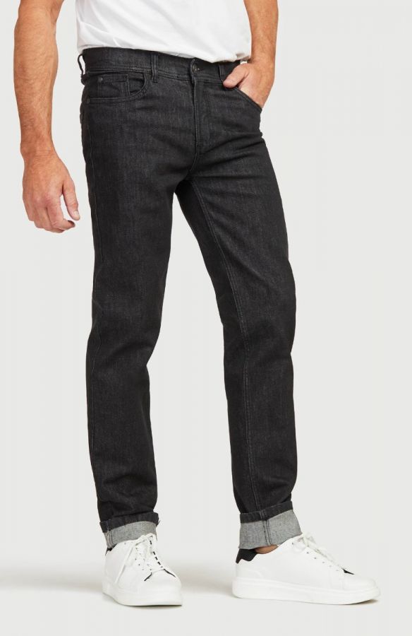 Jean παντελόνι σε ίσια γραμμή σε denim black χρώμα