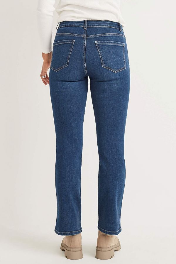 Παντελόνι τζιν με τρουκ σε denim medium blue χρώμα