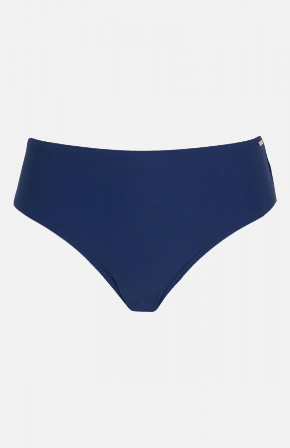 Ψηλόμεσο  bikini-slip σε μπλε σκούρο χρώμα