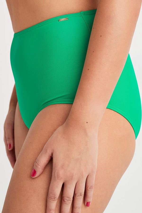 Ψηλόμεσο bikini-slip σε πράσινο χρώμα 1xl 2xl 3xl 4xl 5xl 