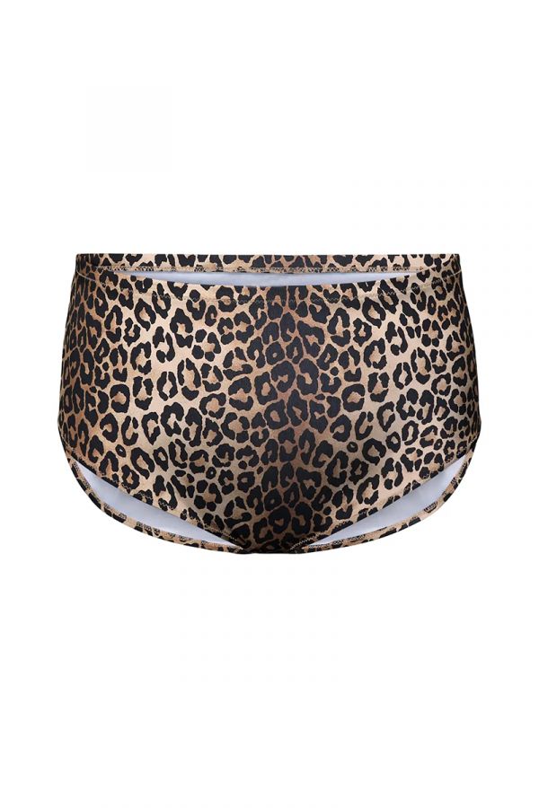 Ψηλόμεσο bikini-slip σε leopard χρώμα