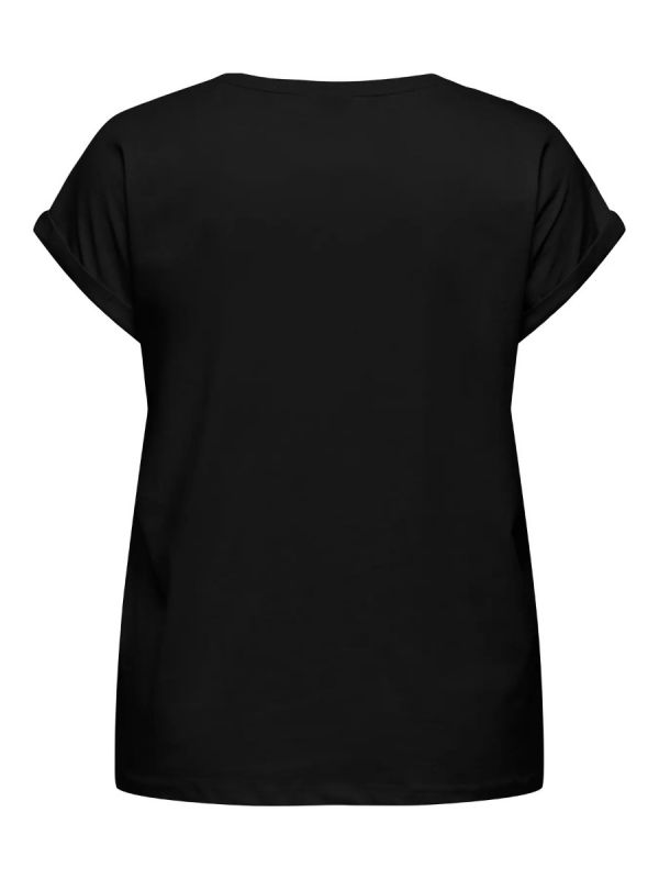 Τ-shirt με κέντημα φιόγκους σε μαύρο χρώμα 