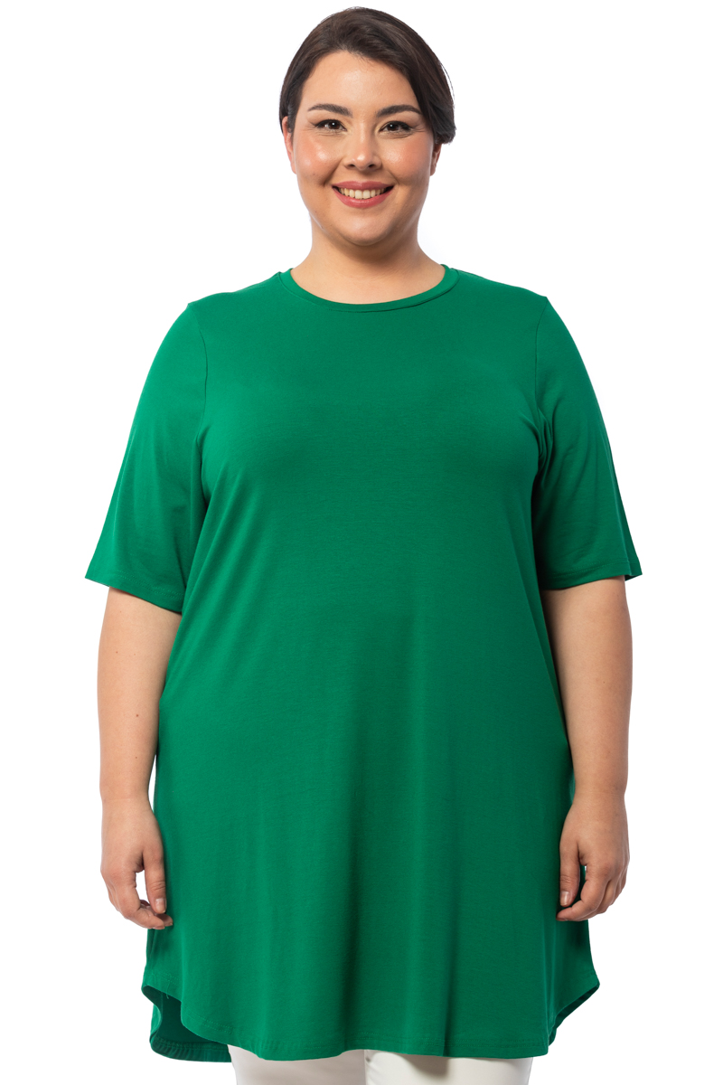 Μπλουζοφόρεμα με στρογγυλή λαιμόκοψη σε πράσινο χρώμα 1423.8422-Πράσινο