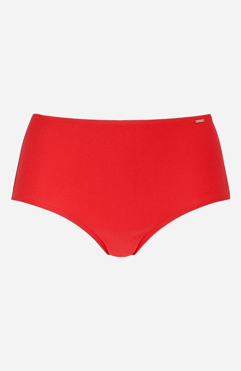  Ψηλόμεσο bikini-slip σε κλασική γραμμή σε κόκκινο χρώμα 2025