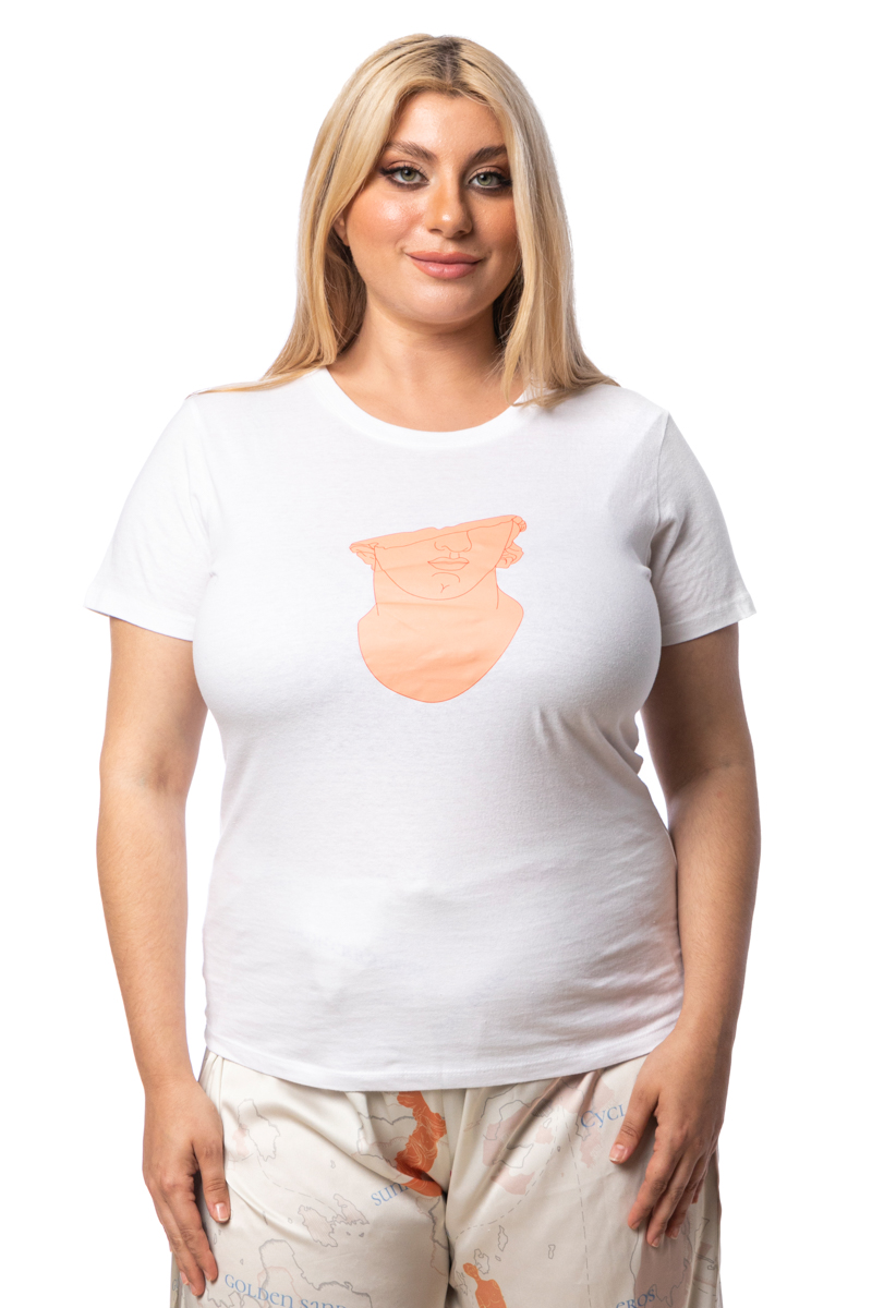 T-shirt -Θeros Εllinikon- σε λευκό χρώμα | Premium Collection 2025