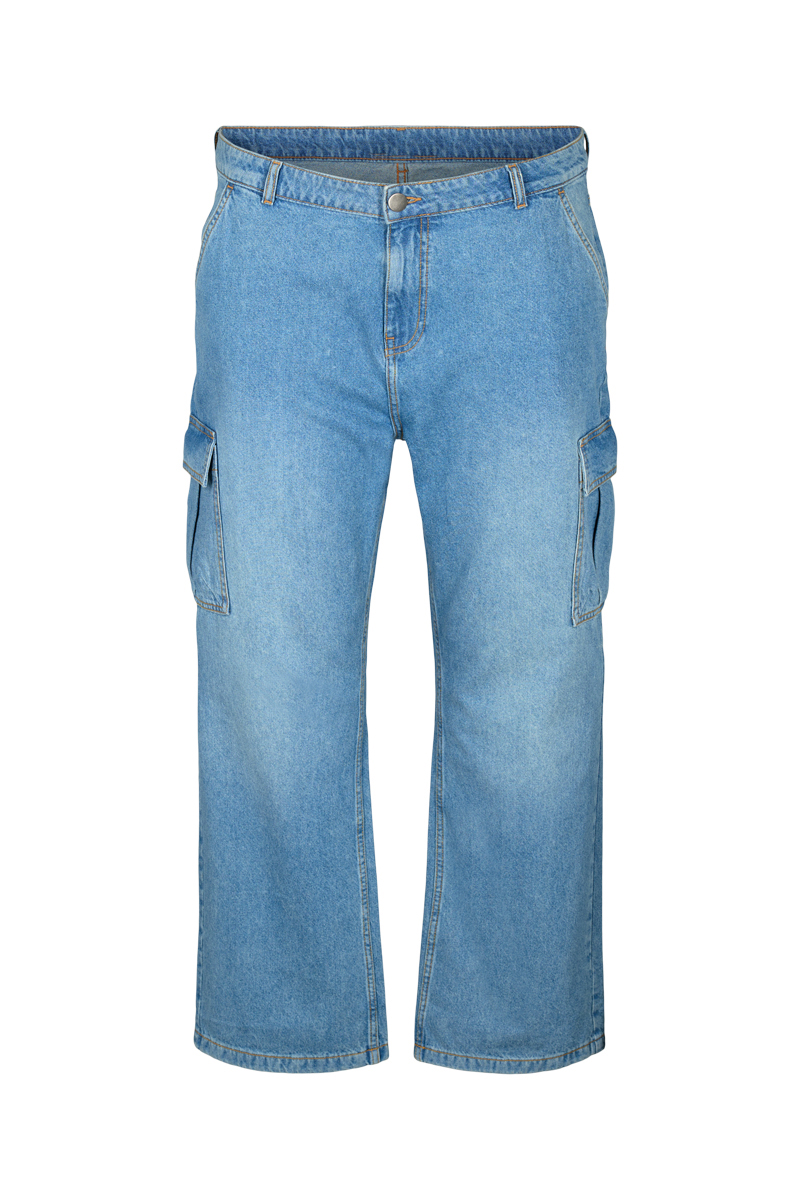  Cargo jean σε denim light blue χρώμα 2025